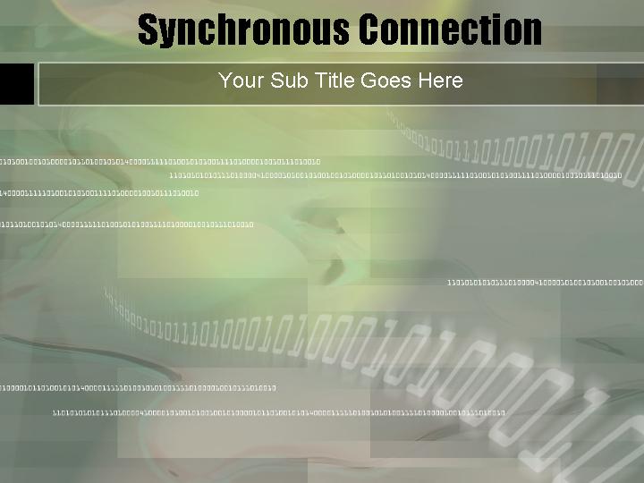 synchronous connection ppt模板