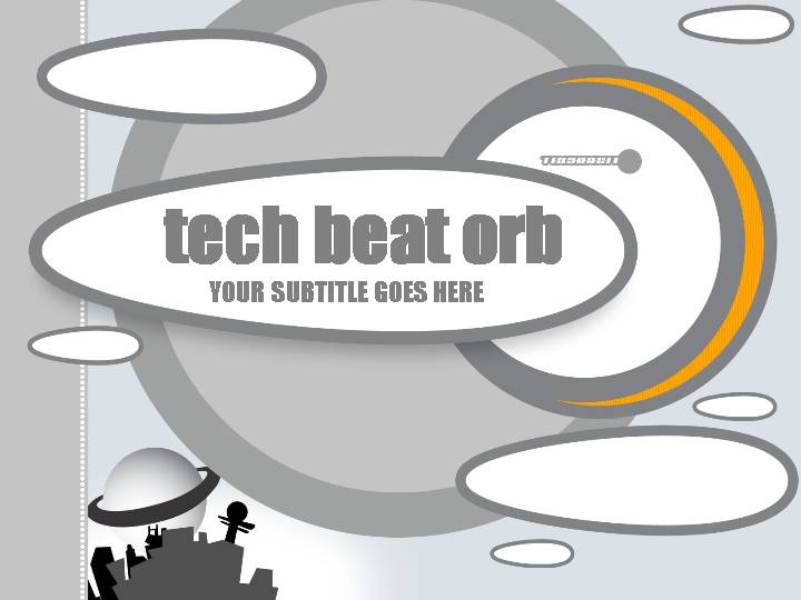 tech beat orb ppt模板