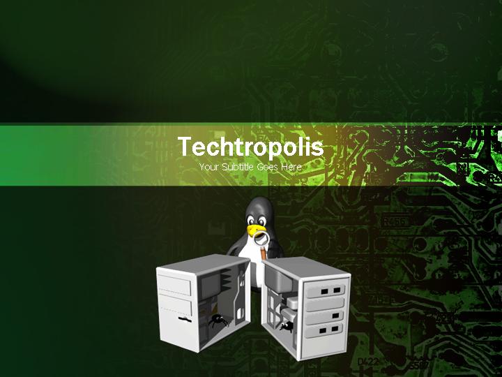 techtropolis ppt模板