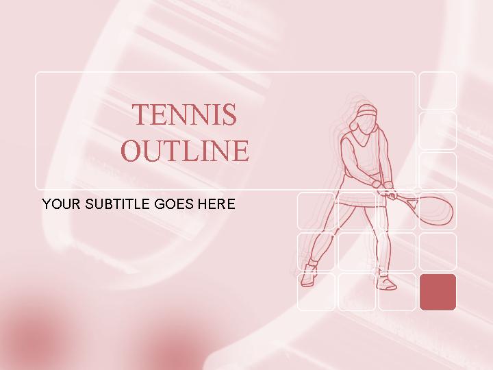 tennis outline ppt模板