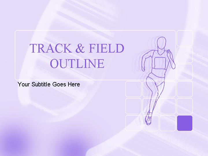 track and field outline ppt模板