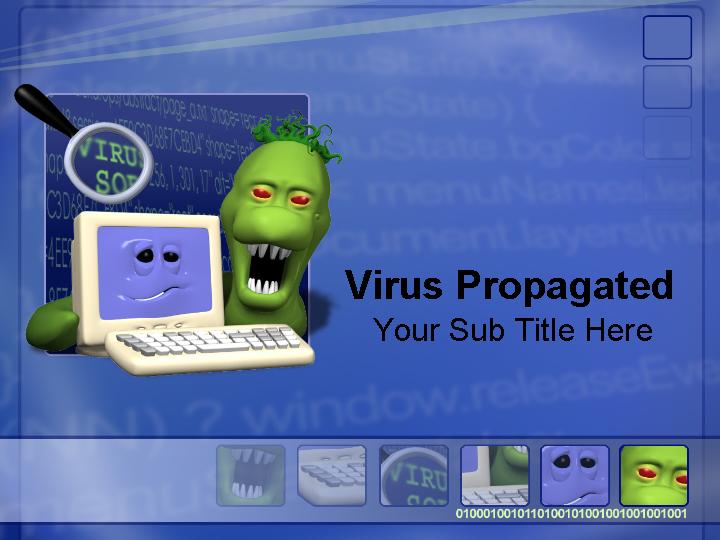 virus propagated ppt模板