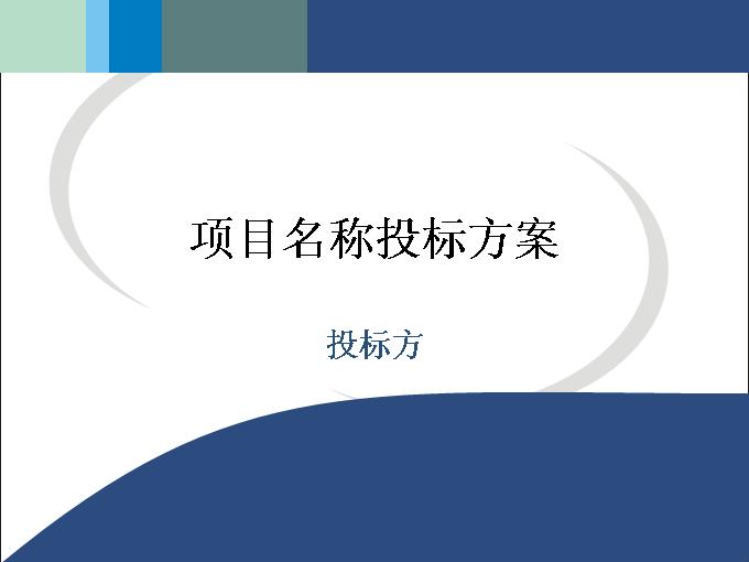 报告总结_投标方案PPT模板