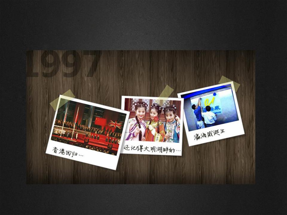 岁月怀旧PPT模板免费下载