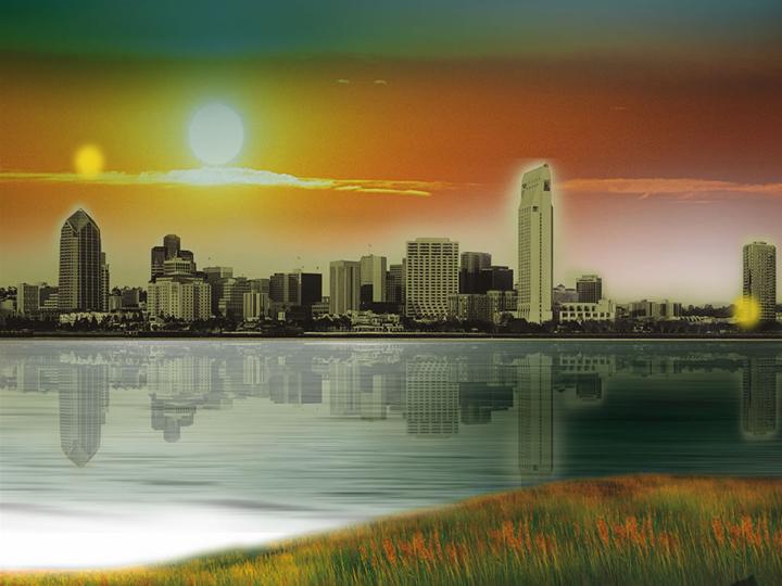 城市地产PPT模板下载