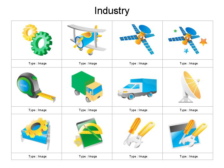工业图标素材PPT图标素材