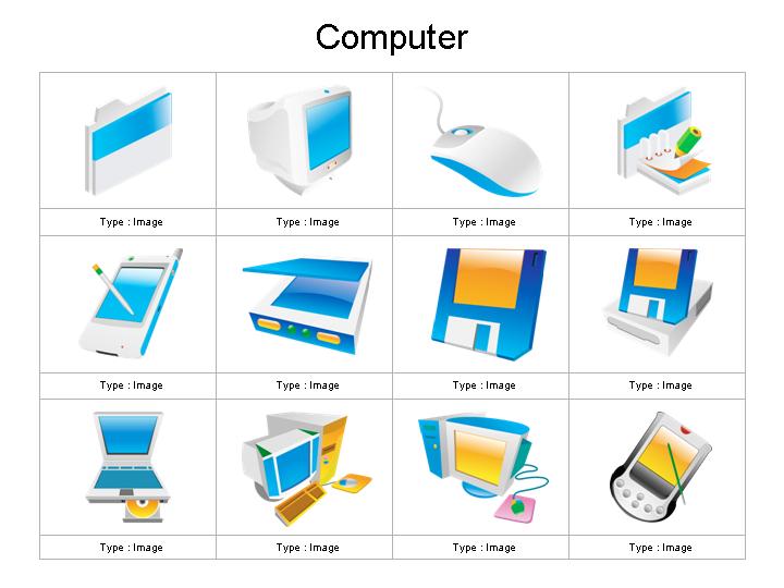 电脑图标素材PPT图标素材