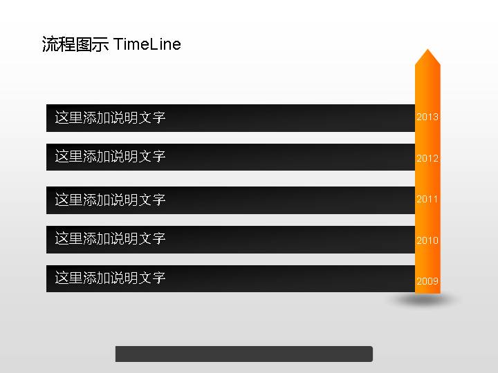 由下及上流程展示PPT图表