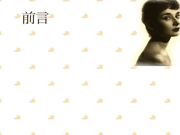 明星美女PPT模板下载