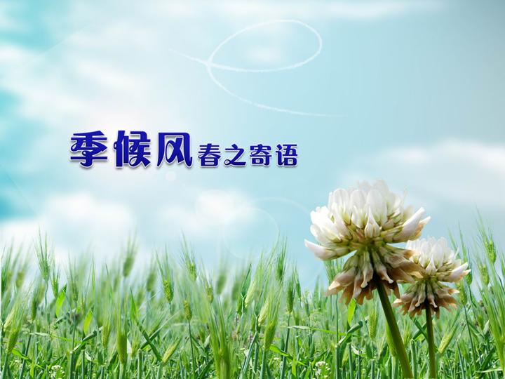 春之寄语PPT模板下载