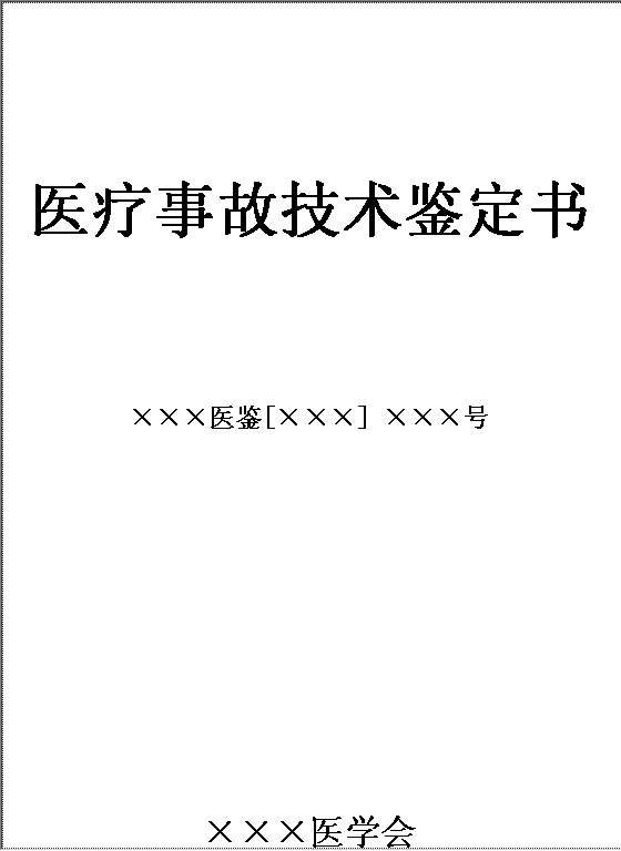 事故技术鉴定书Word模板