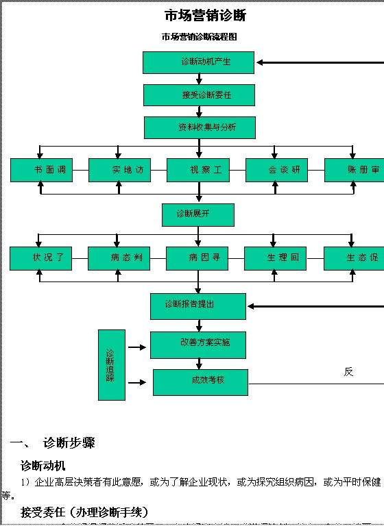 市场营销诊断Word模板