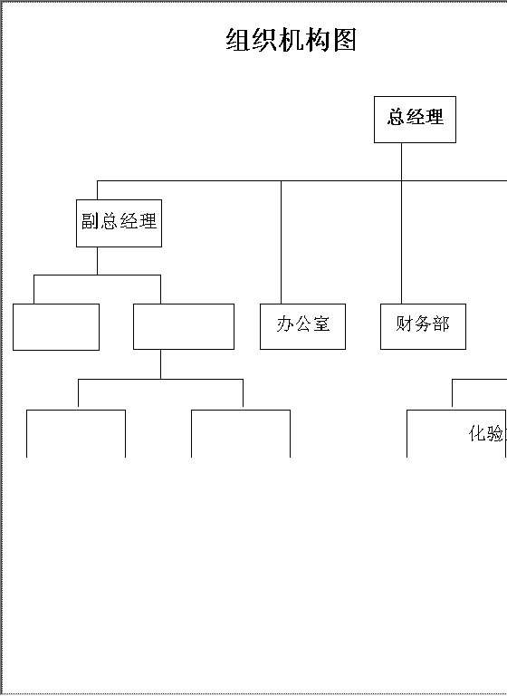 组织机构图Word模板