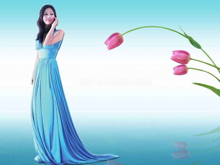 经典美女PPT模板