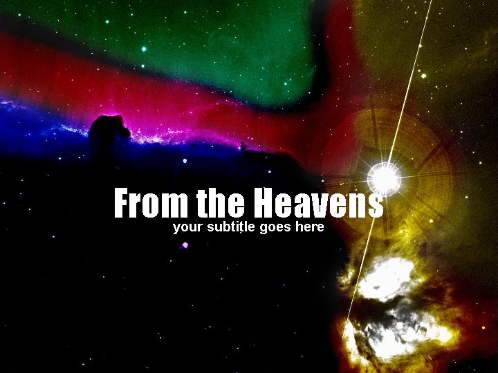 美丽的星空PPT模板