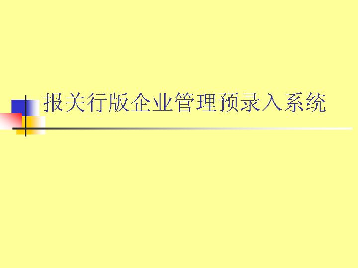 企业管理预录入系统PPT