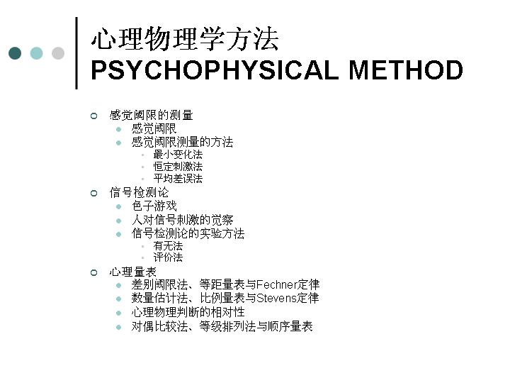 心理物理学方法PPT