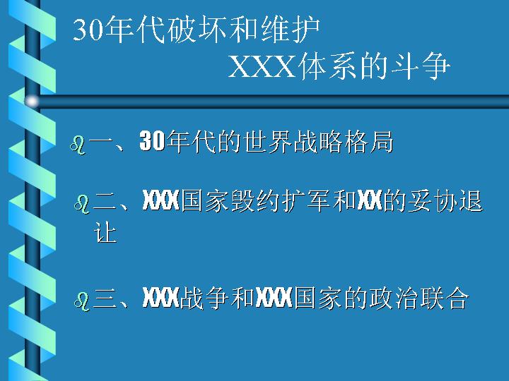 破坏和维护凡尔赛体系的斗争PPT