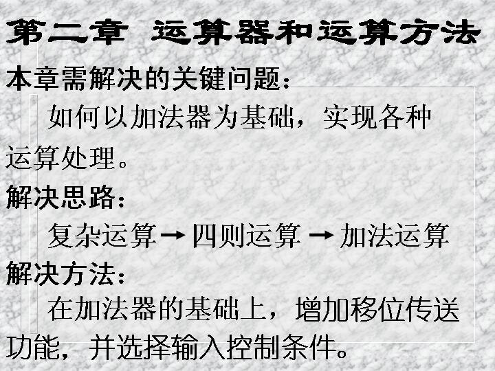 运算器和运算方法PPT