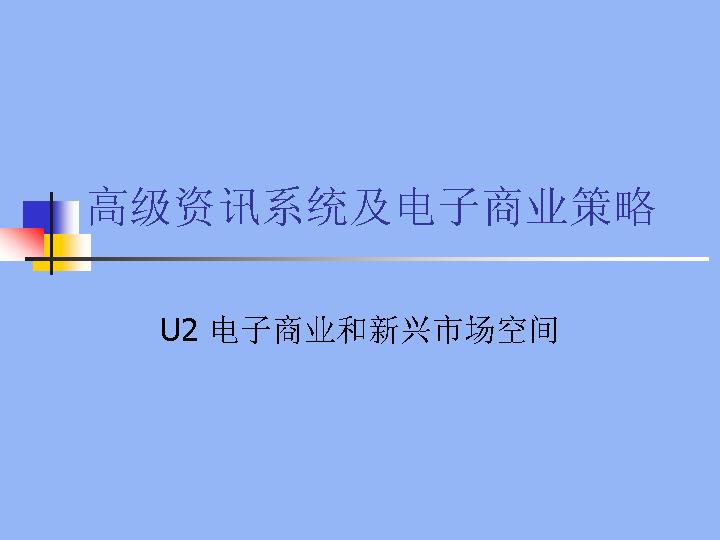 高级资讯系统及电子商业策略PPT