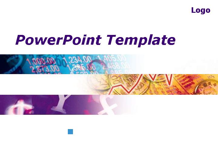 金融流通PPT模板下载