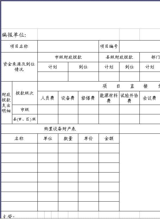 总决算表Excel模板