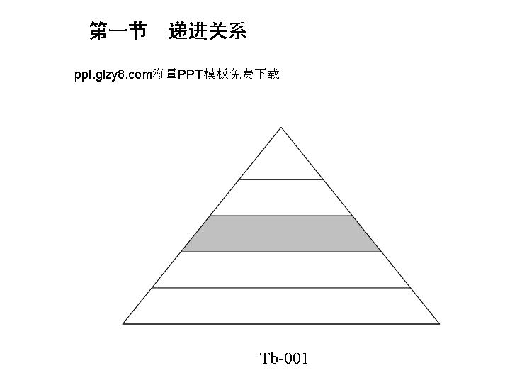 简洁递进关系PPT图表