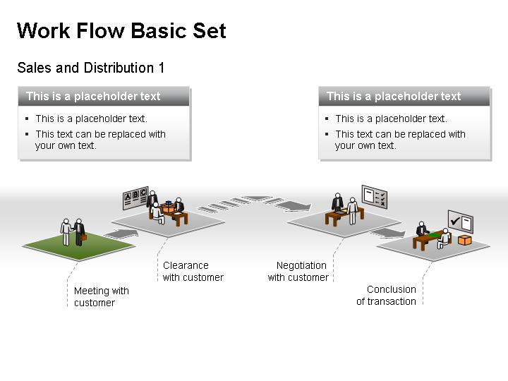 PPT工作流程图集素材