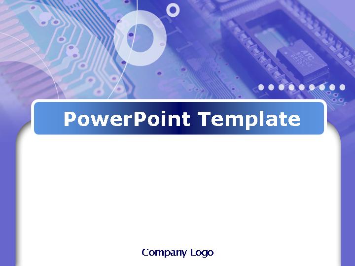 电子芯片专用PPT模板
