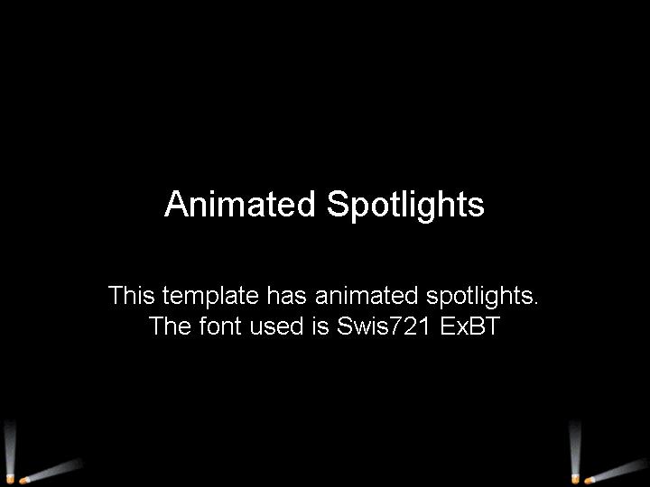 动态探照灯AnimatedSpptlightsPPT模板