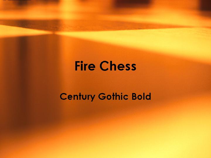 火色棋盘FireChessPPT模板