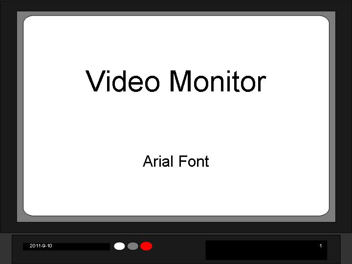 电视监控VideoMonitorPPT模板