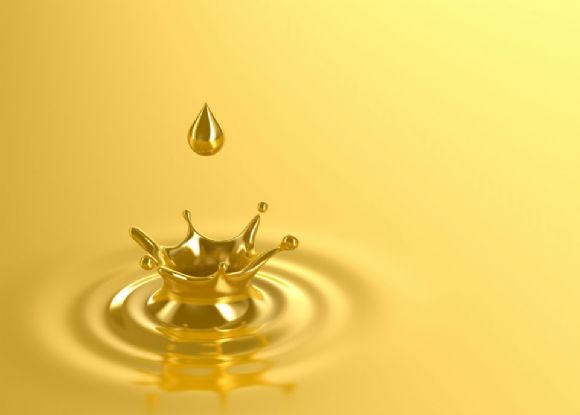 金色水滴PPT背景图片