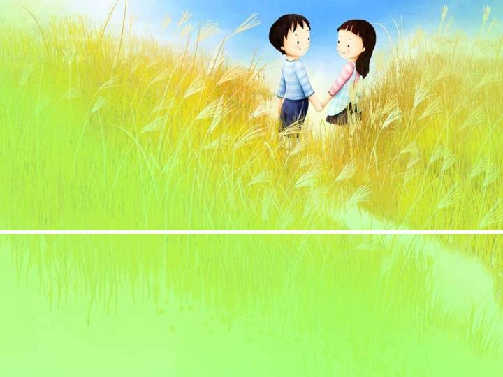 手牵手纯真友情PPT模板