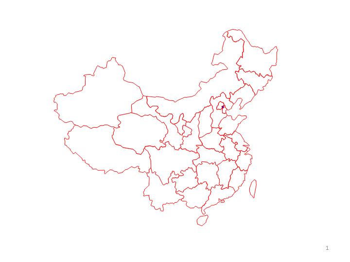 地图PPT模板 中国地图PPT图形下载