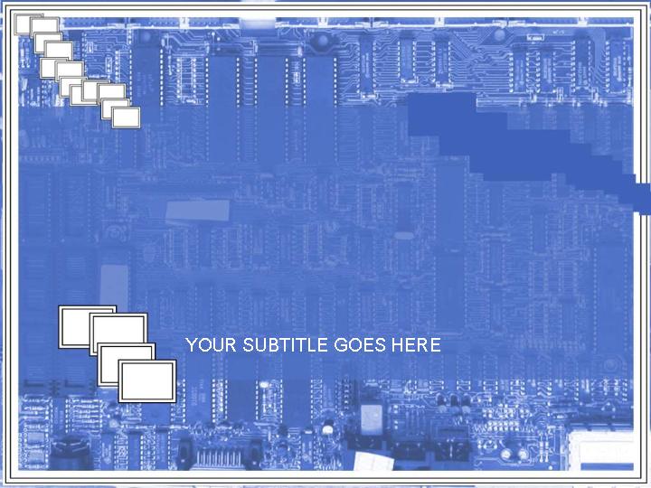 电路板背景PPT模板 电路板科技PPT模板
