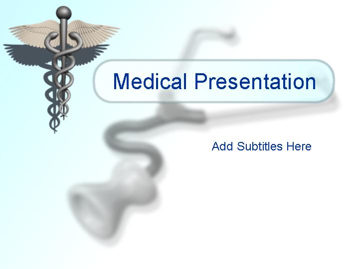 medical presentationPPT模板