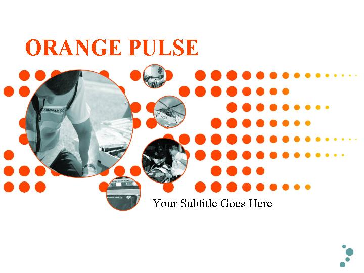 orange pulsePPT模板