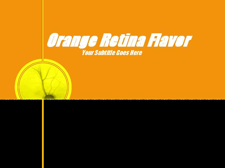 orange retina flavorPPT模板