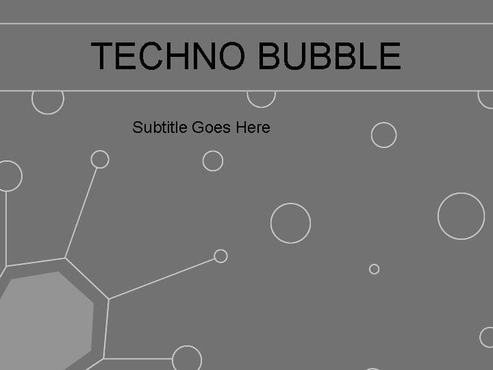 techno bubblePPT模板