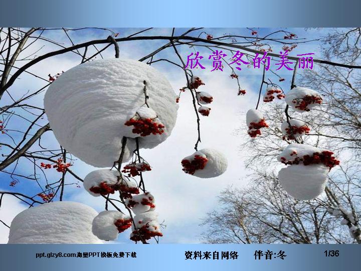 冬天美景幻灯片