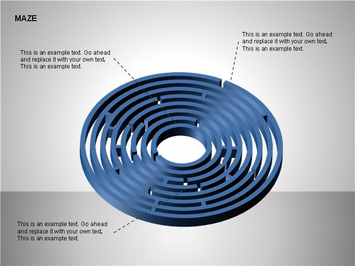 迷宫PPT图表