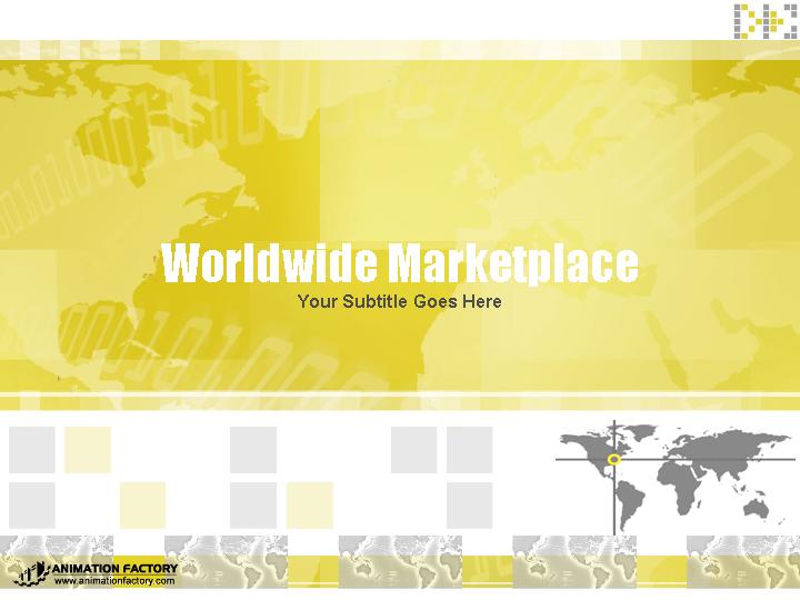 Worldwide Marketplace PPT模板