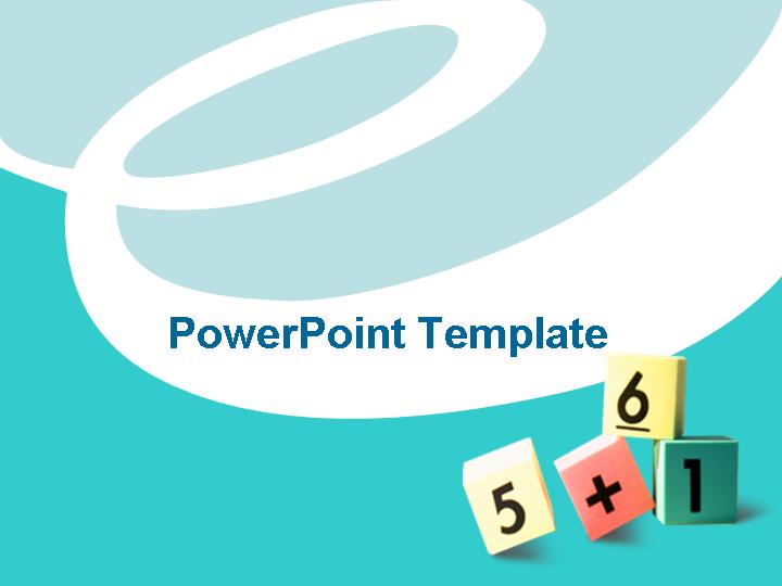 e形弧线创意商务PowerPoint模板