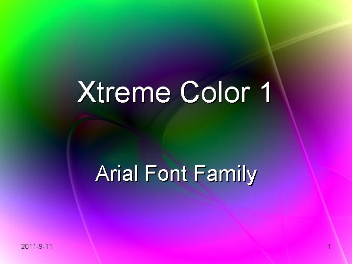 Xtreme Color1 PPT模板