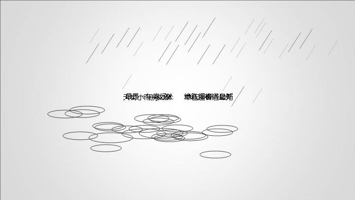 下雨特效PPT动态模板