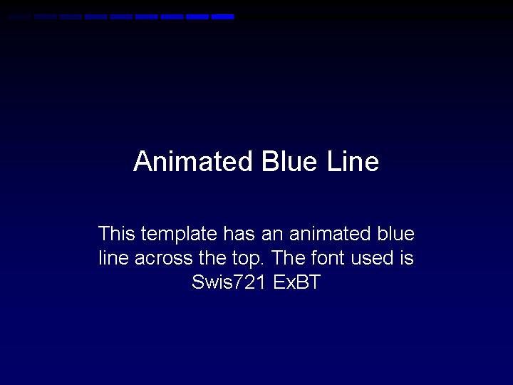活泼蓝色线条 Animated Blue Line PPT模板