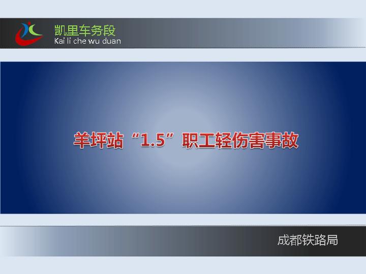 羊坪站1、5职工轻伤害事故动画演示