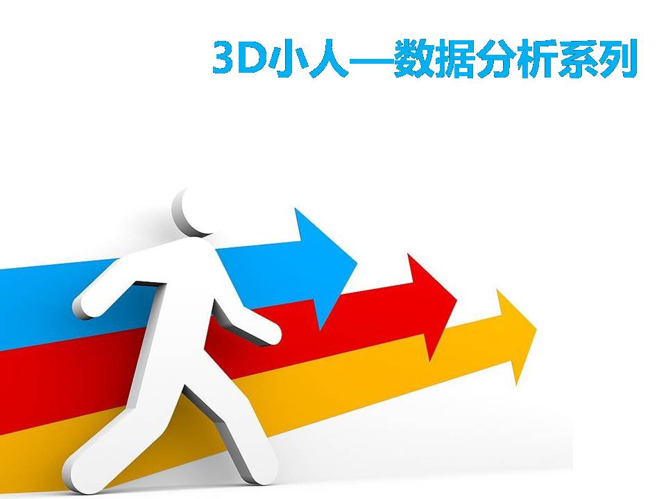 3D小人数据分析系列PPT素材