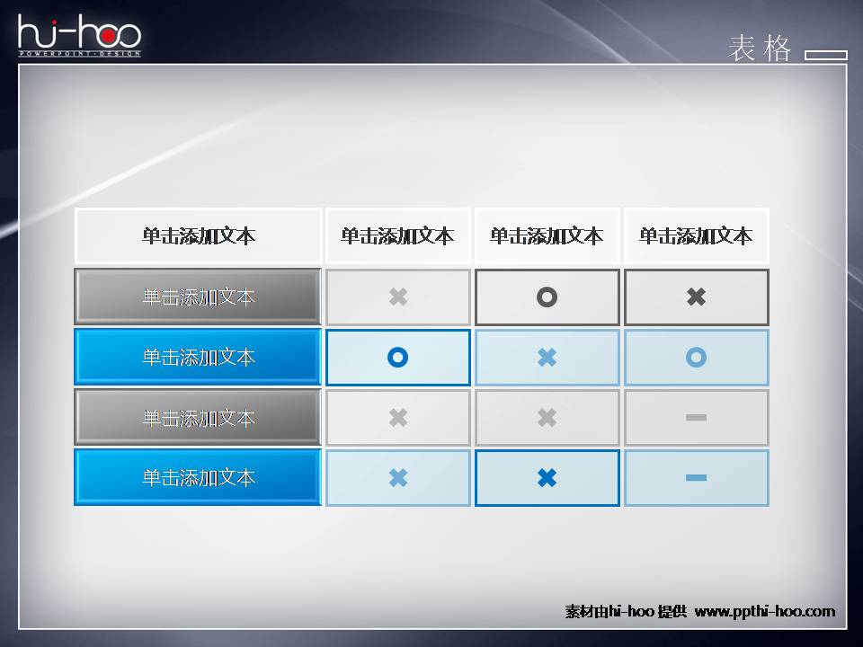 Hi-Hoo表格PPT图表